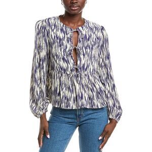 Anna Kay Womens Singaro Blouse, Blue